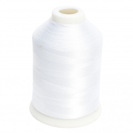 Embroidery machine thread white SIM 40 (1000m)