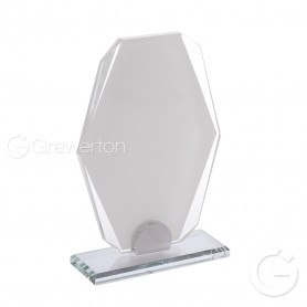 Glass trophy for sublimation CUBO small 10 mm
