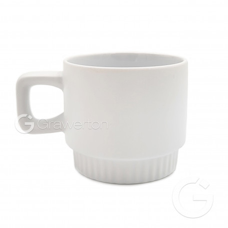 Mug with fluted bottom white VENTI