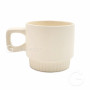 Mug with fluted bottom light yellow VENTI