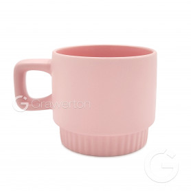 Mug with fluted bottom pink VENTI