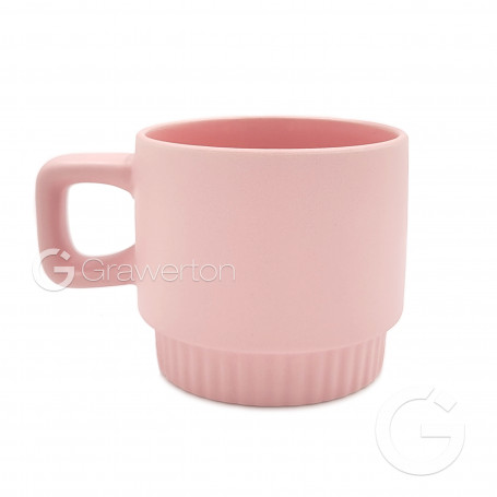 Mug with fluted bottom pink VENTI