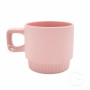 Mug with fluted bottom pink VENTI