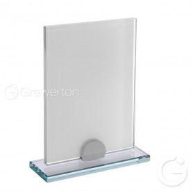 Glass trophy for sublimation SIMPLES small 10 mm