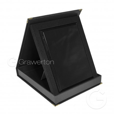 Set: MDF plaque NERO 6x8‘ SAMETI case for plaque 6x8’ vertical black