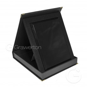 Set: MDF plaque NERO 4x6‘ SAMETI case for plaque 4x6’ vertical black