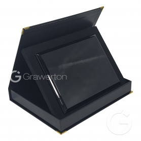 Set: MDF plaque NERO 4x6‘ SAMETI case for plaque 4x6’ horizontal black