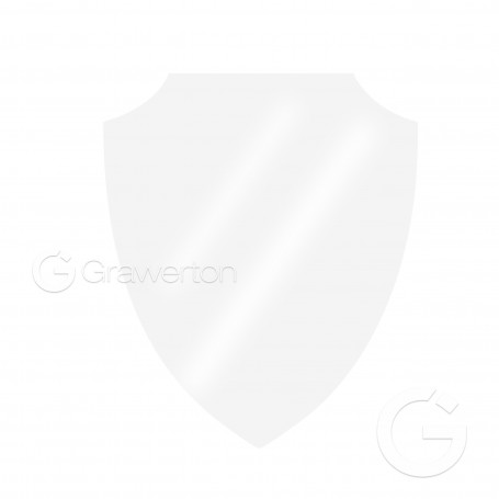 Aluminum shield 561, semi glossy white - 108x143 mm