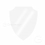 Aluminum shield 561, semi glossy white - 108x143 mm