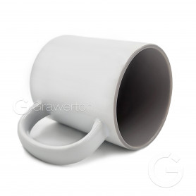 Sublimation mug with grey interior