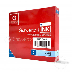 Atrament sublimacyjny Grawerton INK do drukarki Ricoh 3110DN - Cyan 29 ml