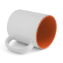 Sublimation mug with orange interior