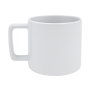 White sublimation mug with rectangular handle REDA