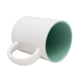 Sublimation mug with mint interior