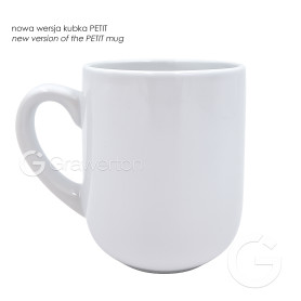 Mug for sublimation white rounded PETIT