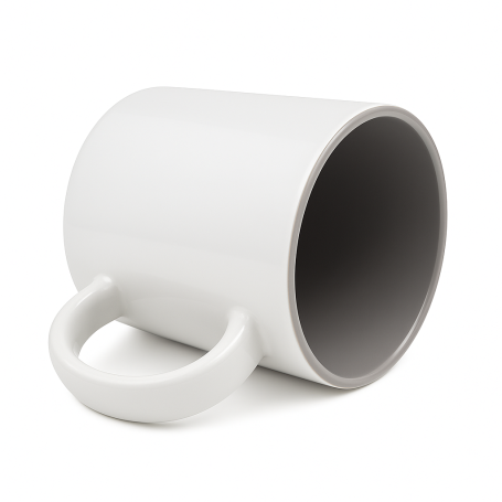 Sublimation mug with grey interior