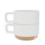 White sublimation mug with beige bottom 300 ml SAND