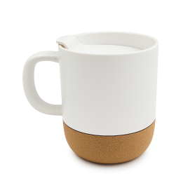 Sublimation mug matte white with cork HILO