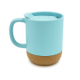 Sublimation mug matte blue with cork HILO