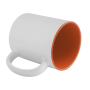 Sublimation mug with orange interior