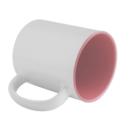 Sublimation mug with pink interior