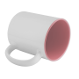 Sublimation mug with pink interior