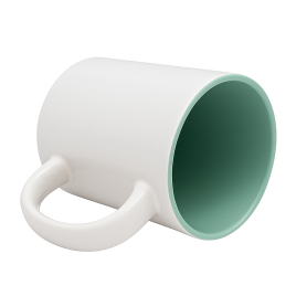 Sublimation mug with mint interior