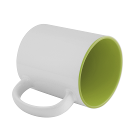 Sublimation mug with light green interior