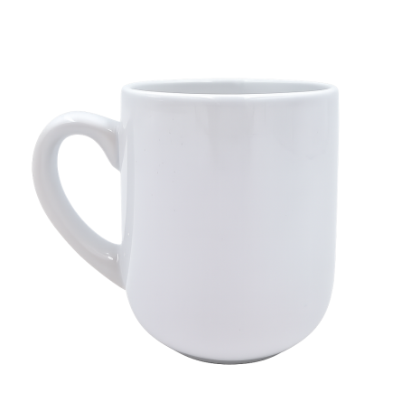 Mug for sublimation white rounded PETIT