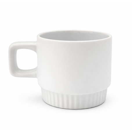 Mug with fluted bottom white VENTI