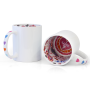 White sublimation mug with LOVE interior