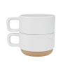 Sublimation mug white with beige bottom 200 ml SAND