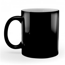Mug for sublimation black glossy MAGIC.