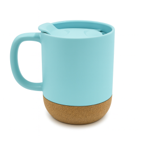Sublimation mug matte blue with cork HILO