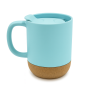 Sublimation mug matte blue with cork HILO