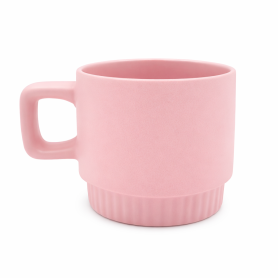 Mug with fluted bottom pink VENTI