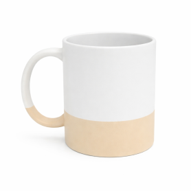 Sublimation matt mug with beige bottom RING