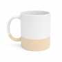 Sublimation matt mug with beige bottom RING