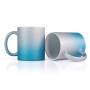 Sublimation glitter mug blue-silver OMBRE