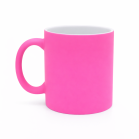 Kubek do sublimacji neonowy różowy FLUO