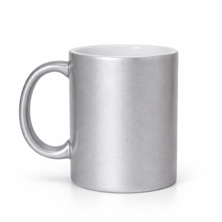 Mug for sublimation metallic silver