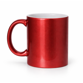 Mug for sublimation metallic pink-red mug