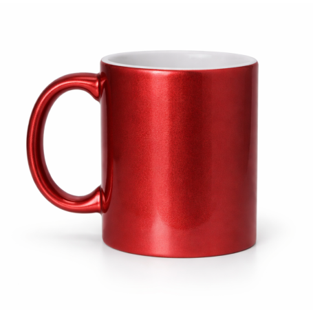 Mug for sublimation metallic pink-red mug