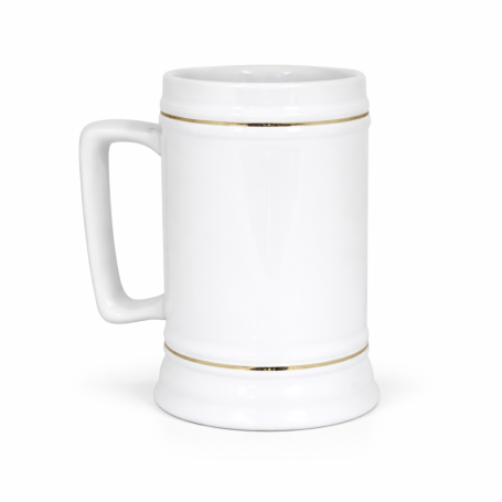 Beer mug ornamented white BAROK_