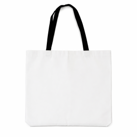 Shopping sublimation bag with black handles AURA