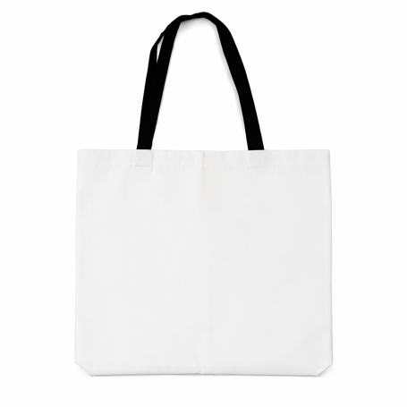 Shopping sublimation bag with black handles AURA