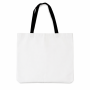 Shopping sublimation bag with black handles AURA