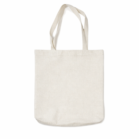 Shopping sublimation canvas bag VANILLA