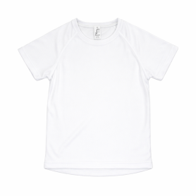 T-shirt for sublimation SPORTY KIDS white 10 years - 1 pc/pack
