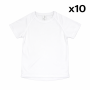 T-shirt for sublimation SPORTY KIDS white 8 years - 10 pc/pack